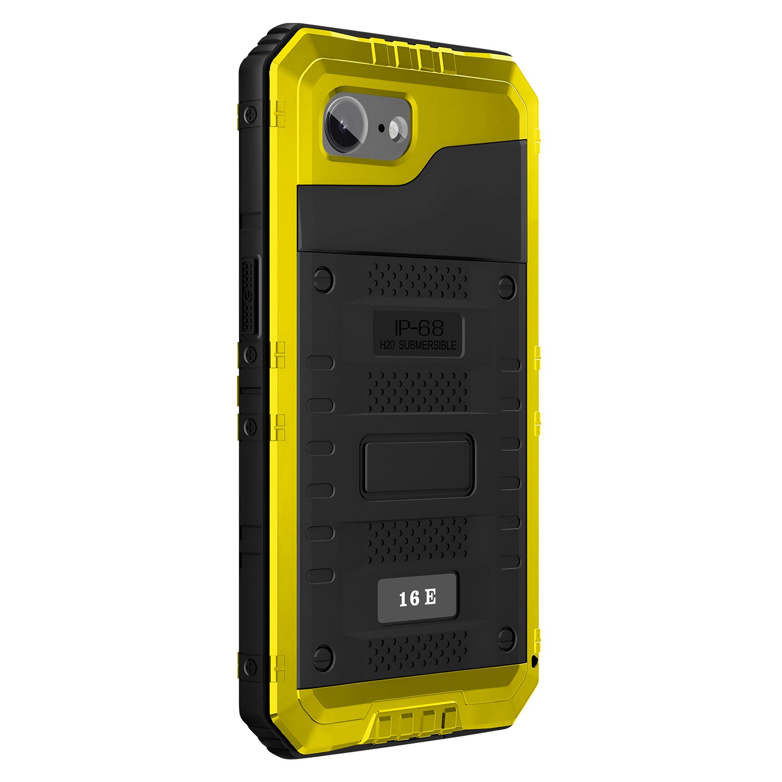 Coque iPhone 17e étanche IP68 noire avec protection intégrale et cordon