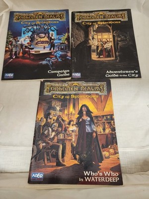 Dungeons & Dragons Forgotten Realms City of Splendors 1994 3 Guides