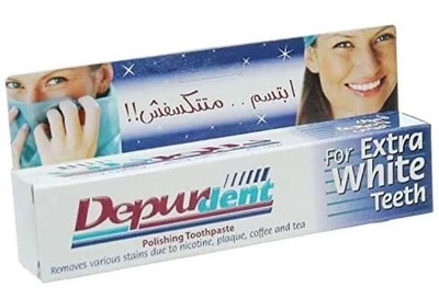 Depurdent Whitening Polishing Zahnpasta Extra Weiß Zahnfleckenentfernung 50 ml