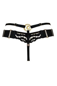Bordelle Dala Thong Black size L can fit smaller sizes too NWT