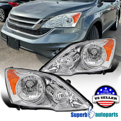 #ad #ad For 2007 2011 Honda CR V Headlights OE Style Replacement Pair LeftRight $92.98