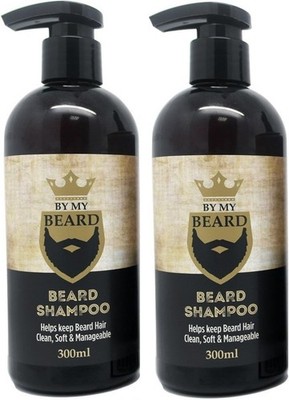 2x By My Beard Bartshampoo 300ml Herren Bartwäsche Schnurrbartpflege Pflege