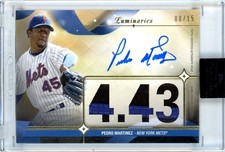 2023 Topps Luminaries Pedro Martinez Masters of the Mound Patch Auto /15 Mets