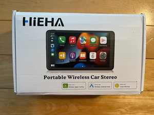 HIEHA portable wireless CarPlay Android Auto Touch Screen Car Radio Stereo