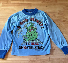 Vtg 1980s Ghostbusters "I Got Slimed" The Real Ghostbusters Child's Sleep Shirt