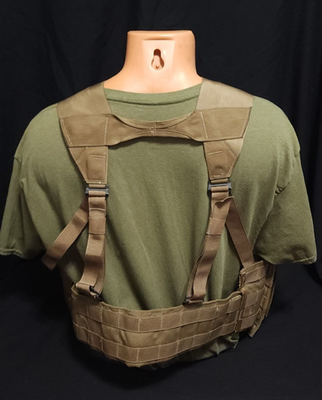 USMC MOLLE II Coyote Fighting Load Carrier Vest w/ Zipper FLC