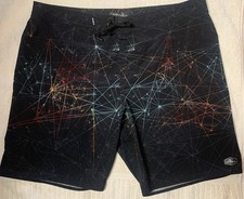 O'Neill Hyperfreak Board Shorts Black Men's Size 38
