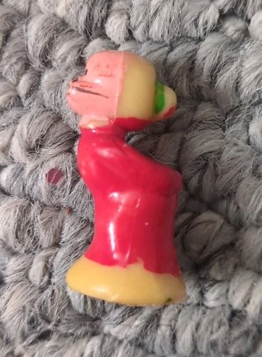 Vintage Plastic Kissing Mrs Santa Claus 2" Figure Cake Topper Made in ...