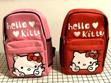 NEW Hello Kitty Kid's Backpack （ Pink / Red )