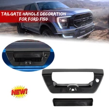 Car Tailgate Door Handle Cover Trim Decor Bezel for Ford F150 2015+ Black