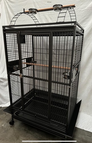 Parrot-Supplies DeSantis Premium Play Top Macaw Parrot Cage - Antique, - Picture 3 of 10
