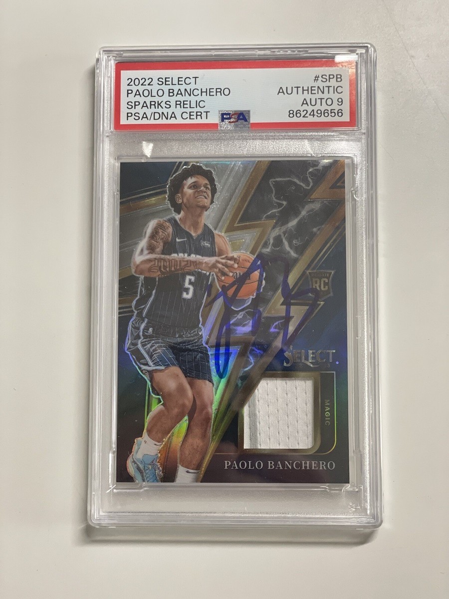 paolo banchero 2/10 シリ サインカード Paolo Banchero Signed Panini Select Rookie Patch Auto Grade 9 Card