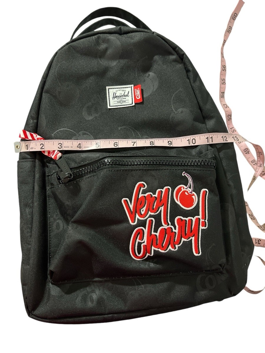 Herschel Supply Co Cherry Coke Cola Nova Mid Cooler Backpack BlackCool NWOT Herschel Supply Co Cherry Coke Cola Nova Mid Cooler Backpack  main image 2