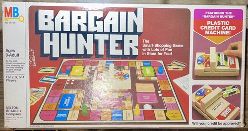 Vintage Game Bargain Hunter 1981 Milton Bradley, With All Pieces!