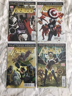 AVENGERS - Band 4 -: 18, 19, 20, 21 (2012/13) - 'Shattered Heroes'. NM/NM+ (9,6)