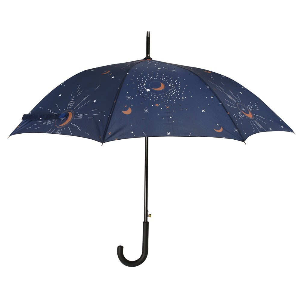 Blue Constellation Night Sky Celestial Moon Star Large Umbrella Fun Gift Brolley