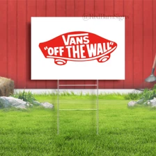 Man Cave Vans Off the Wall Skateboard Surfing Shoes Store Indoor Outdoor Yard Si