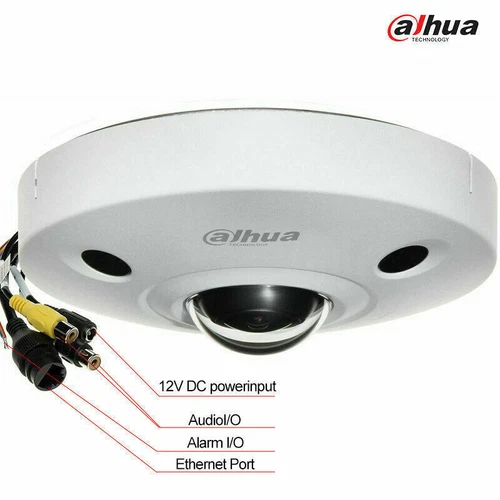 Dahua 12MP Fisheye IP Camera IPC-EBW81242-AS-S2 IR PoE 2-Way Audio US Panoramic - Picture 14 of 21