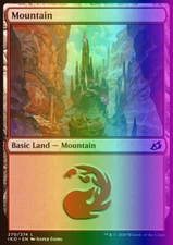 MTG Magic the Gathering Mountain (270/403) Ikoria Lair of Behemoths LP FOIL