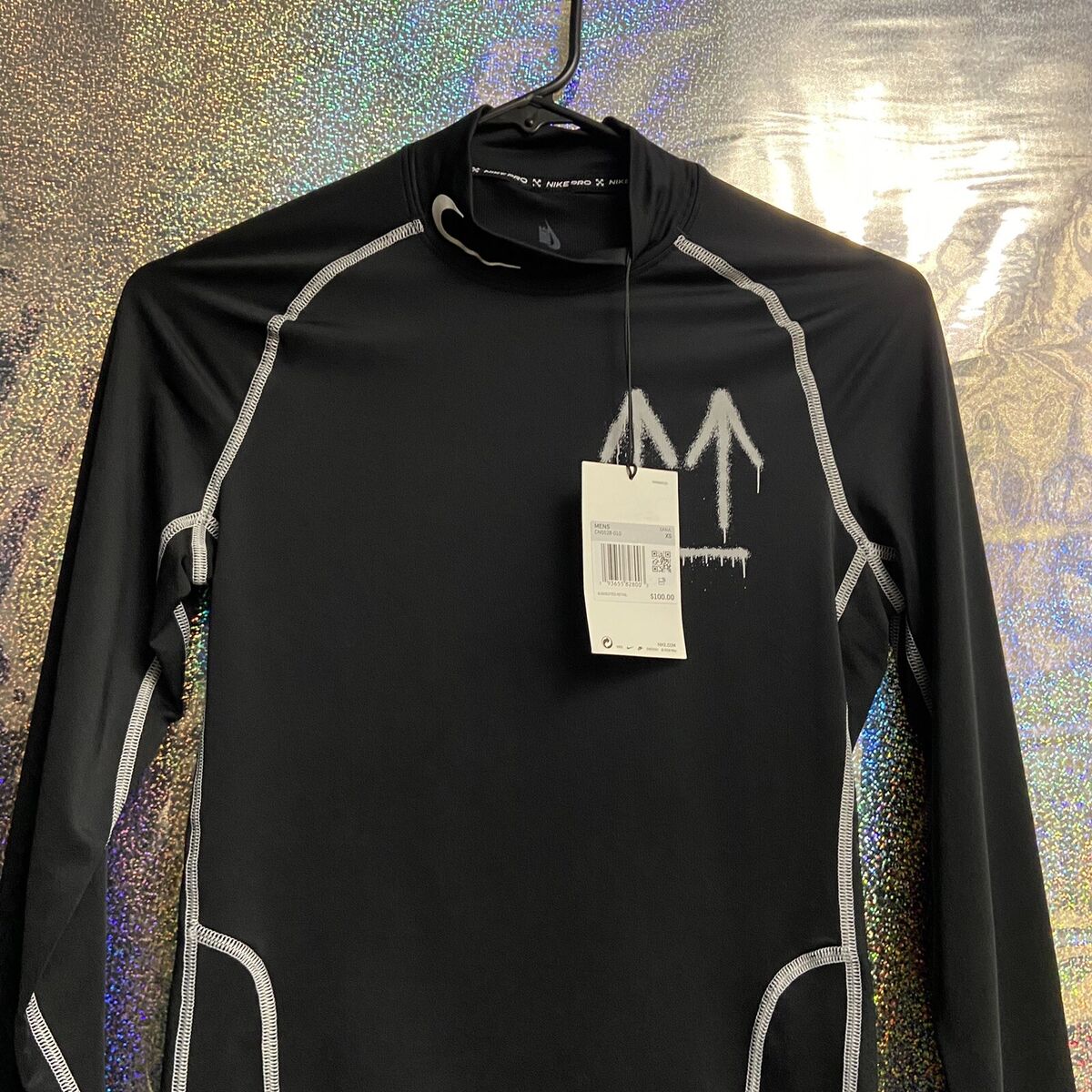 Nike X Off White Long Sleeve Running Top Black Mens Size X Nike X Off White Long Sleeve Running Top Black Mens Size X