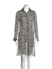 Carolina Herrera Floral Print Knee-Length Dress Size Small