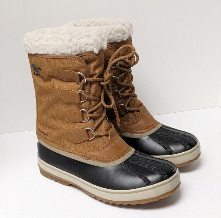 Sorel 1964 Pac Nylon Waterproof Winter Boots, Camel Brown