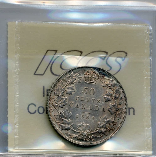 1934 Canada 50 Cents — photo from the most recent tracked eBay sale