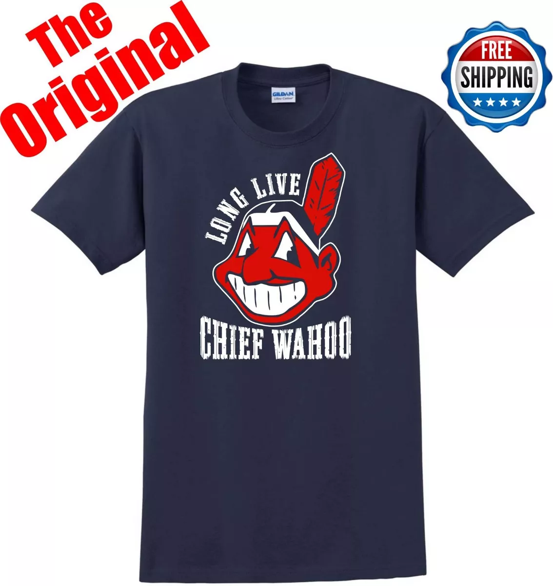  Long Live The Chief Wahoo Cleveland Baseball T-Shirt : Sports &  Outdoors