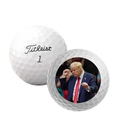 Refinished Titleist Pro V1 Trump - Victory Dance Golf Balls - Funny Gift for Dad
