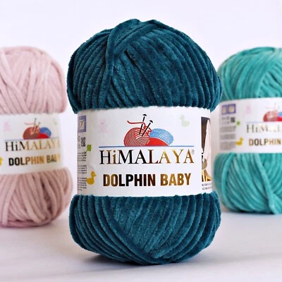 Himalaya Dolphin Baby Knitting and Crochet Yarn 100g Ball, Plush Amigurumi Yarn