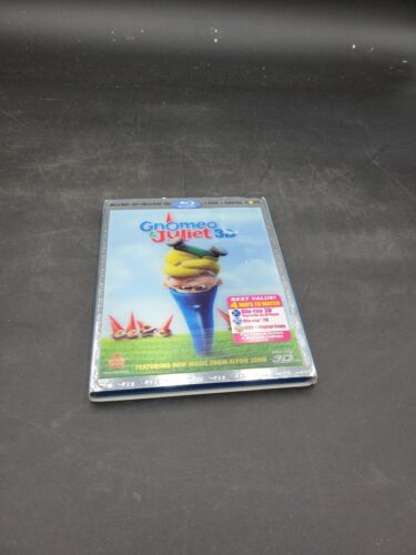GNOMEO AND JULIET 3D BLU RAY 2D DVD AND DIGITAL COPY DISC WITH CASE AND COVER - Afbeelding 1 van 8