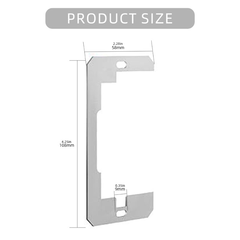 Metal Wall Plate Spacer Electric Socket Extender set Electrical Outlet