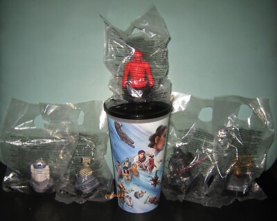 STAR WARS THE RISE OF SKYWALKER SET XL KINO TRINK BECHER MOVIE CUP mit 5 Topper