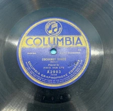 Fred Van Eps Cocoanut Dance, Persiflage Columbia Records 78 RPM