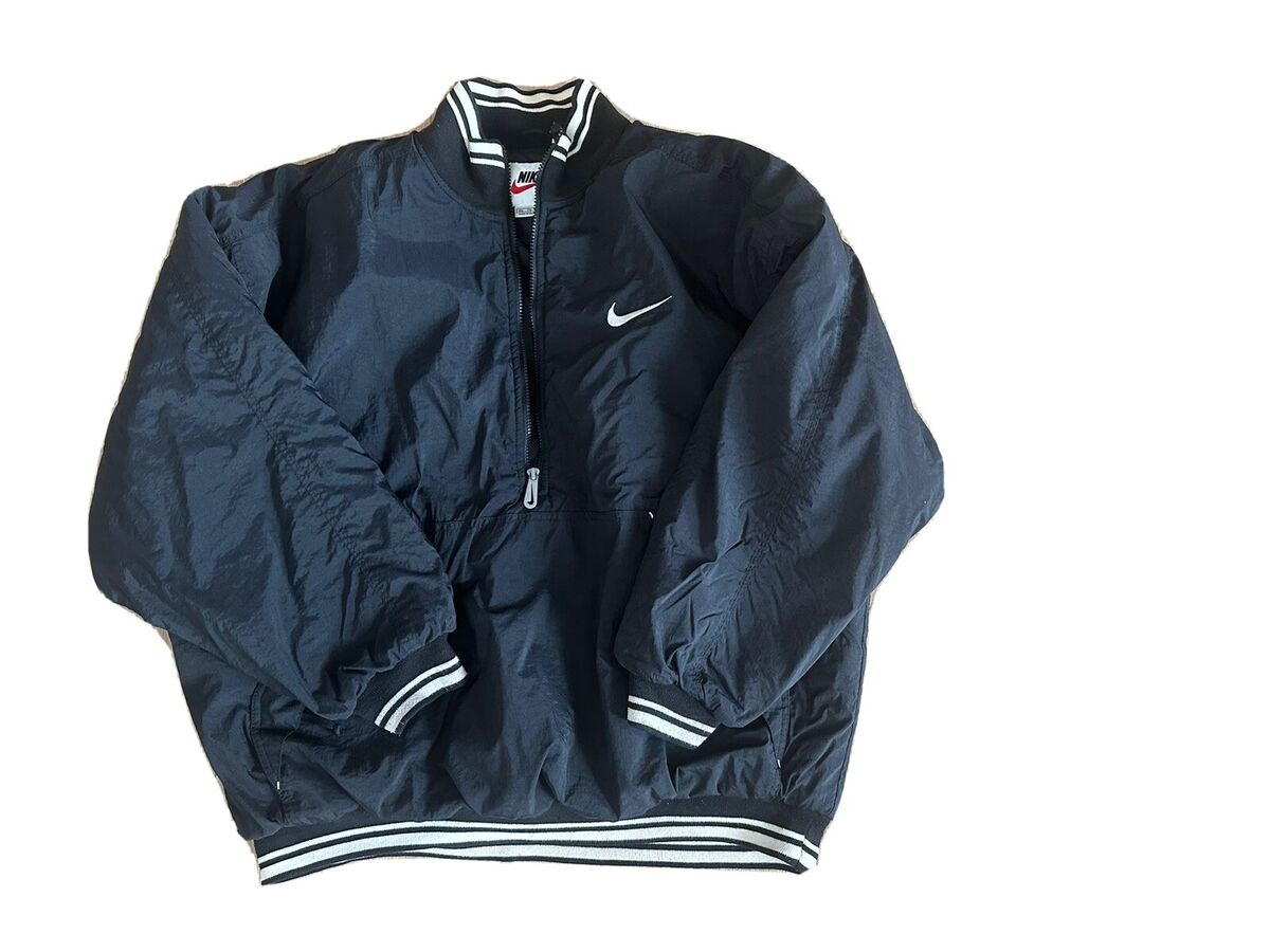 Vintage 90s Nike Big Swoosh Bomber Jacket Puffer Pullover Vintage 90s Nike Big Swoosh Bomber Jacket Puffer Pullover
