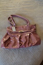 Oasis Women's Handbag - Medium - Patent Lilac/purple - Bnwt!