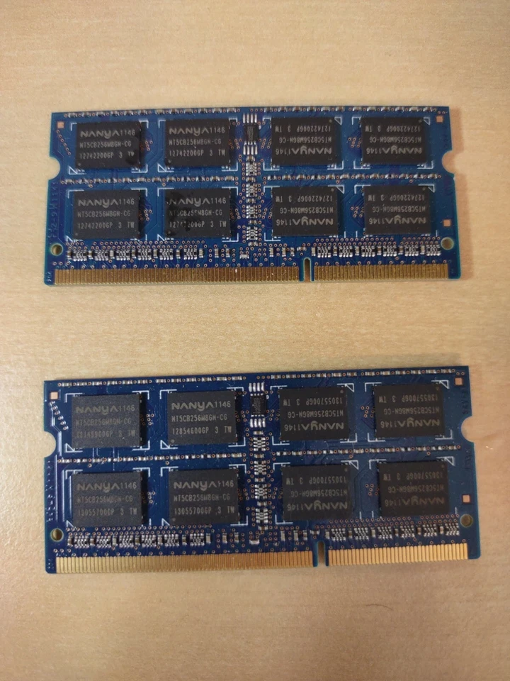 Nanya 8GB (2x4GB) PC3L-12800S DDR3 SODIMM Laptop Memory RAM NT4GC64C88B1NS-DI - Image 2 of 2