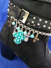 WESTERN BOOT JEWELRY - TURQUOISE CROSS