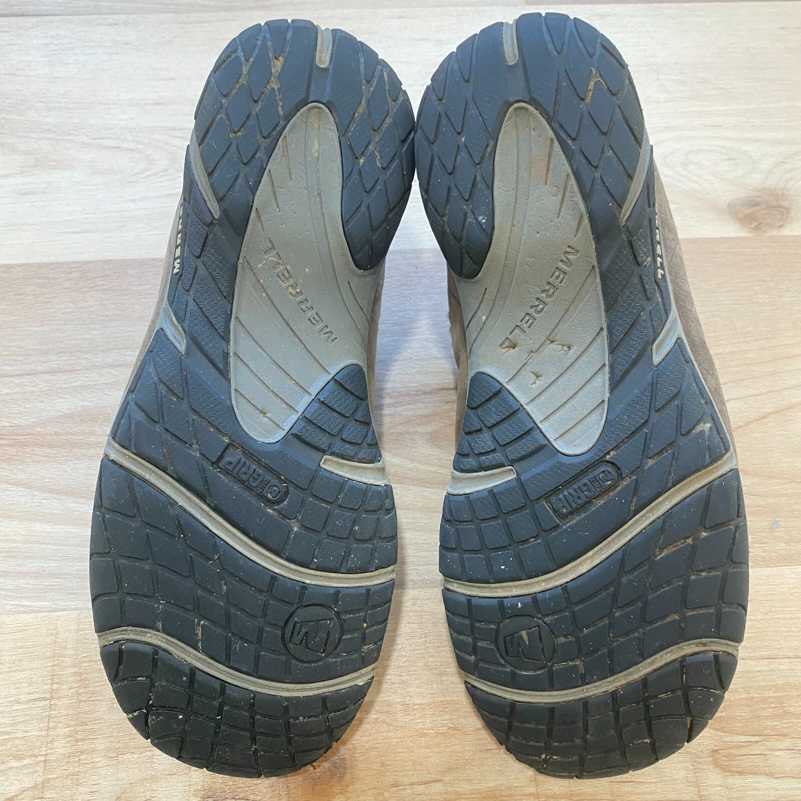 Merrell Encore Ice Gray Suede Clogs Women's Sz 10 Slip On Mule Shoe