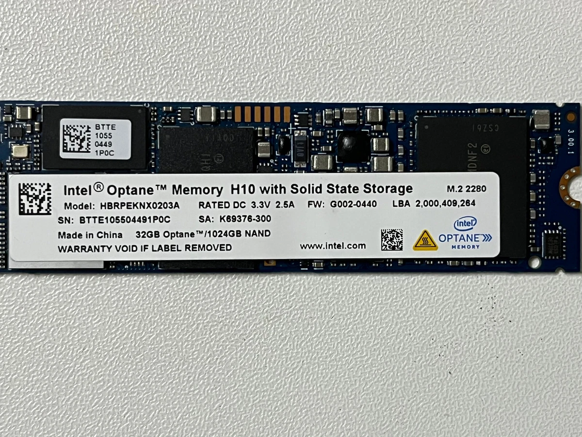 Intel optane memory h10 discount