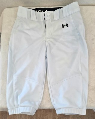 Under Armour Girls Softball Pants Size YSmall -Knickers Youth White