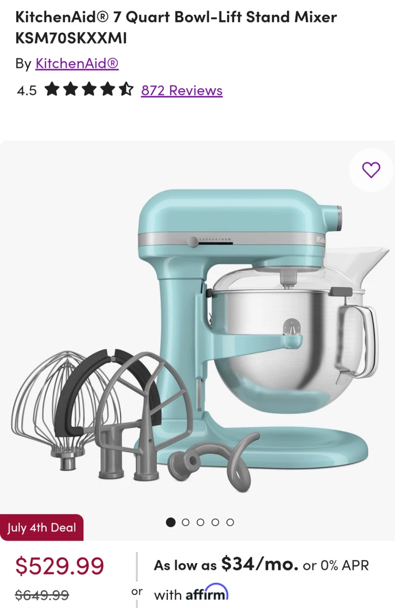 Kitchenaid 7 Qt Countertop Mixers for sale | eBay