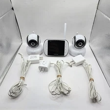 Motorola MBP36SBU Baby Monitor Video Camera System w/ Adapters 2 Cameras