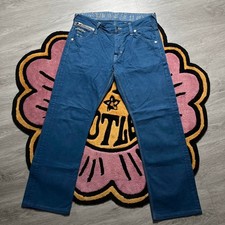 G-Star Raw Studs Straight Studded Logo Chino Pants Size 34x34 Measure 34x29 Blue