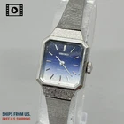Seiko 1140-3170 [US Stock] Vintage 1976 Ladies Hand Winding Manual Watch Blue JP