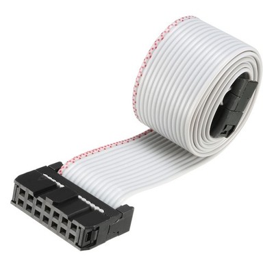 IDC 14 Pin Wire Flat Flexible Gary Ribbon Jumper Cable 48cm 2.54mm Pitch