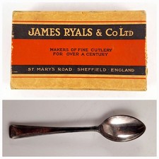 James Ryals & Co Ltd Tea Spoons, EPNS, With Original Box
