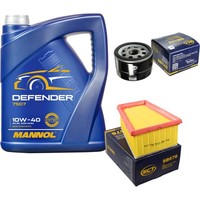 SCT Inspektionspaket 5L Mannol 10W-40 FüR Dacia Duster Logan MCV 1.6 16V Renault