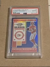 2019 Contenders Optic Patrick Mahomes II Blue /99 #35 PSA 10 Gem Mint POP 28