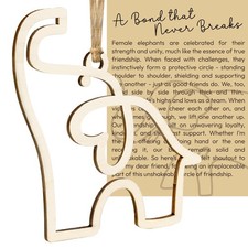 Friendship Elephant Easter Ornament with Story Card, Sisterhood